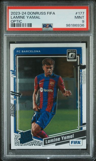 2023-24 Donruss FIFA Lamin Yamal Optic #177 PSA 9