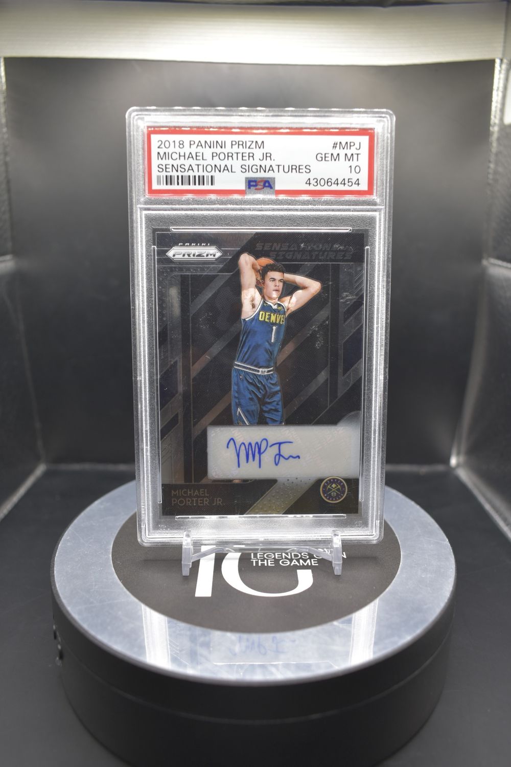 2018 Panini Prizm Michael Porter Jr. Sensational Signatures #MPJ PSA 10