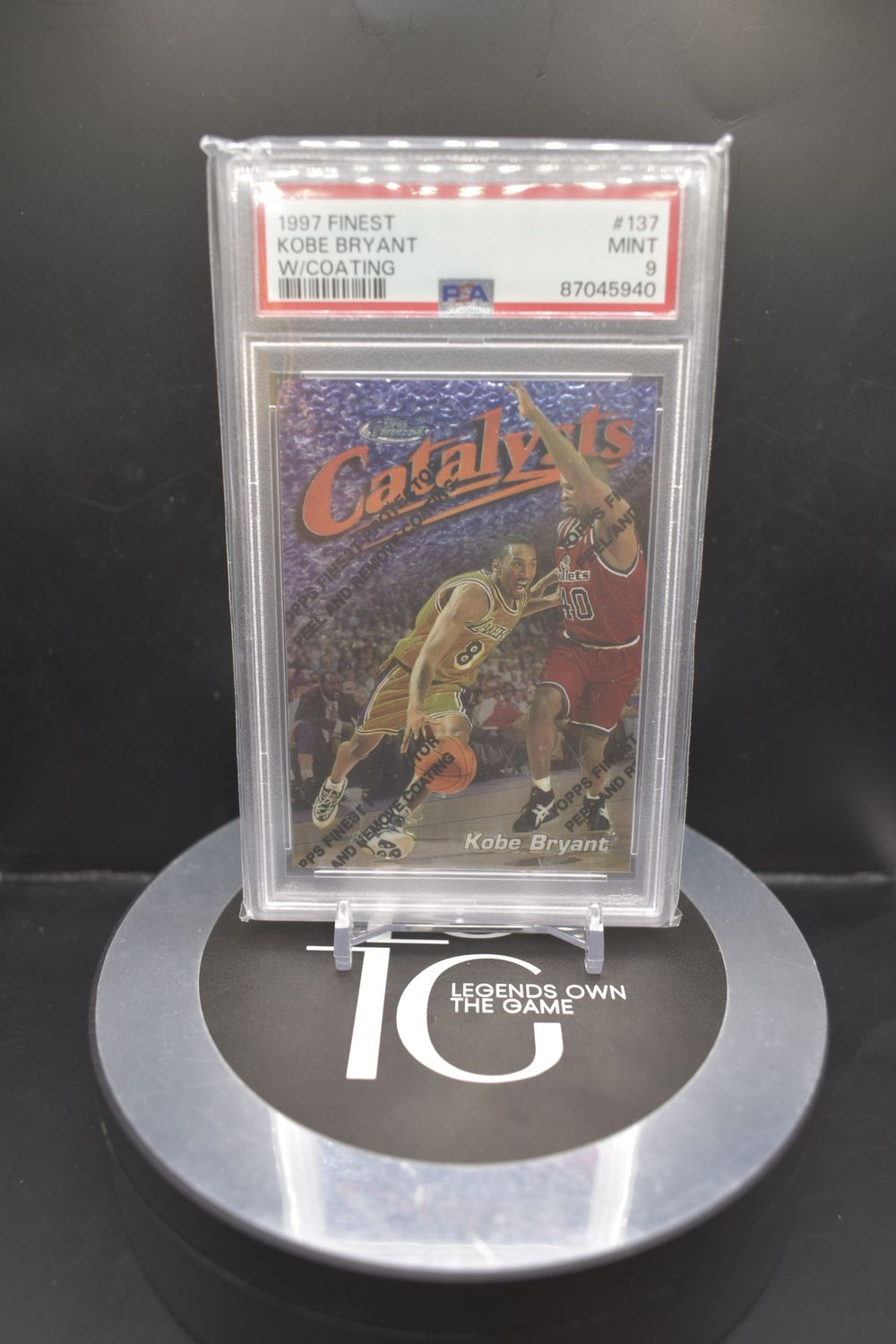 1997 Finest Kobe Bryant W/Coating #137 PSA 9