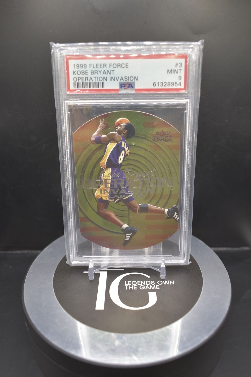 1999 Fleer Force Kobe Bryant Operation Invasion #3 PSA 9