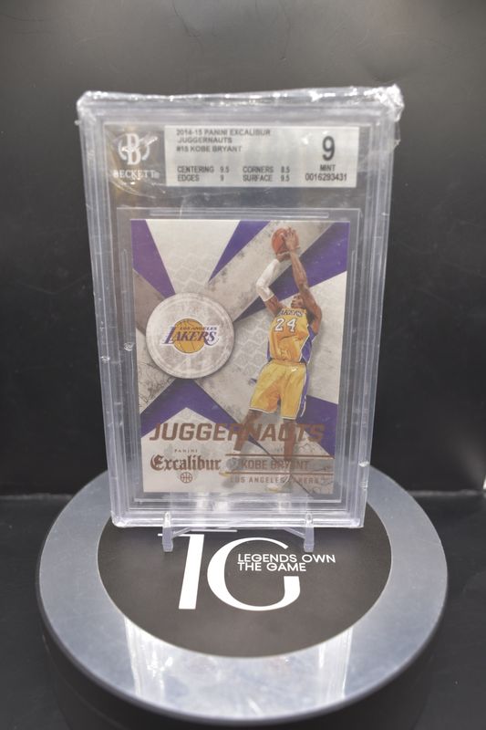 2014-15 Panini Excalibur Juggernauts #15 Kobe Bryant BGS 9