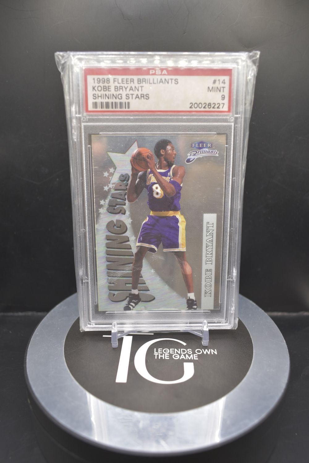 1998 Fleer Brilliants Kobe Bryant Shining Stars #14 PSA 9