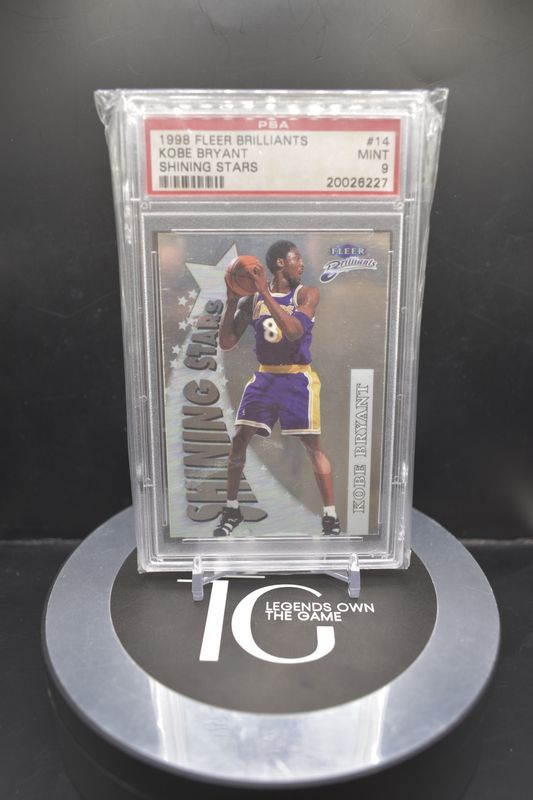 1998 Fleer Brilliants Kobe Bryant Shining Stars #14 PSA 9