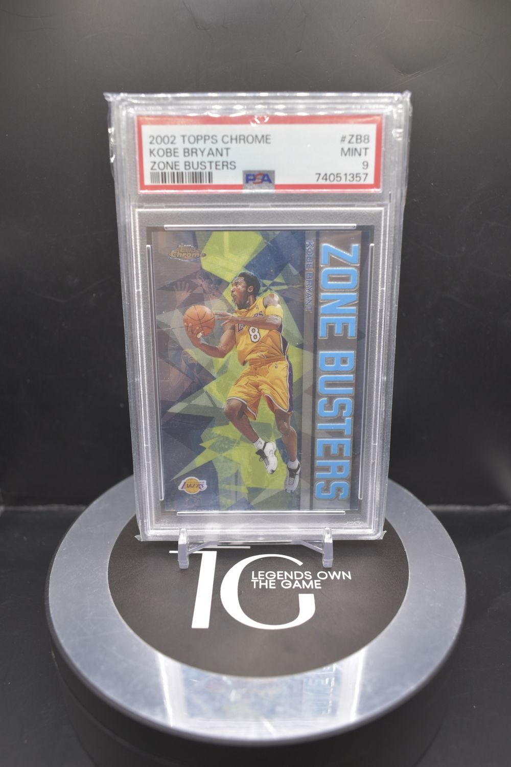 2002 Topps Chrome Kobe Bryant Zone Busters #ZB8 PSA 9