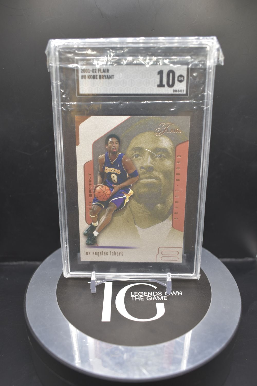 2001-02 Flair #8 Kobe Bryant SGC 10
