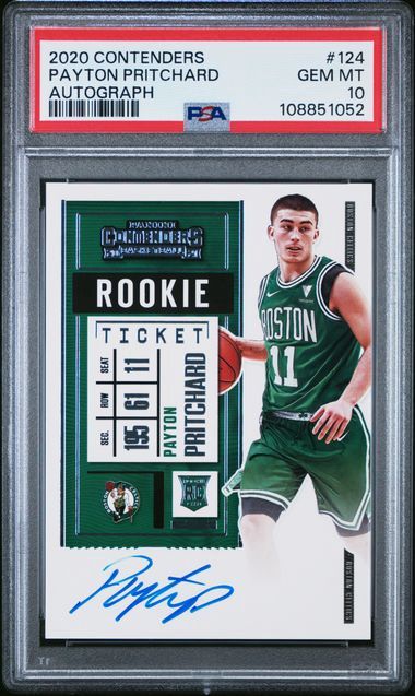 2020 Contenders Payton Pritchard Autograph #124 PSA 10