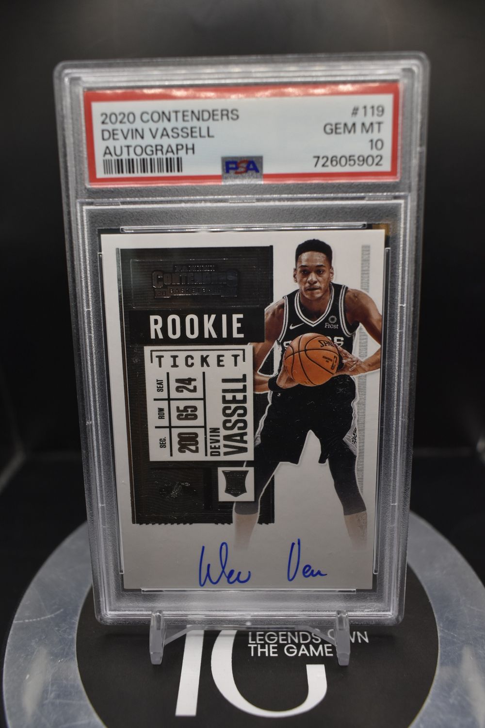 2020 Contenders Devin Vassell Autograph #119 PSA 10