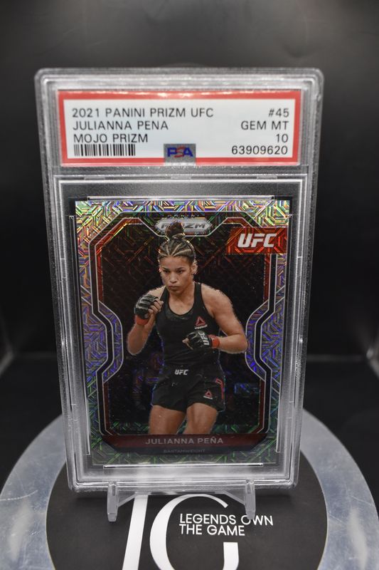 2021 Panini Prizm UFC Juliana Pena Mojo Prizm #45 PSA 10