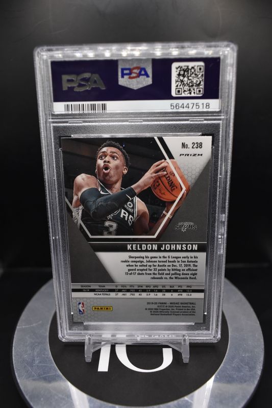 2019 Panini Mosaic Keldon Johnson Gold Wave #238 PSA 10