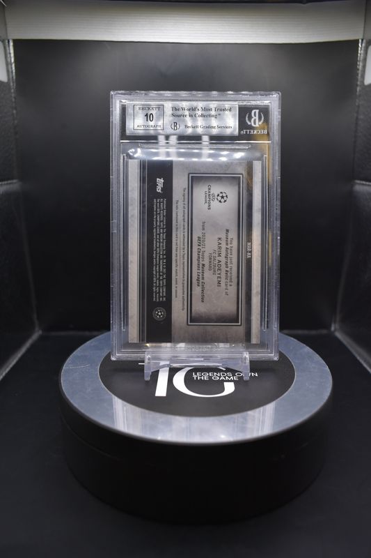 2020-21 Topps Museum Coll. Uefa Champions League Autographs Relics Sapphire #MARKA Karim Adeyemi BGS 9