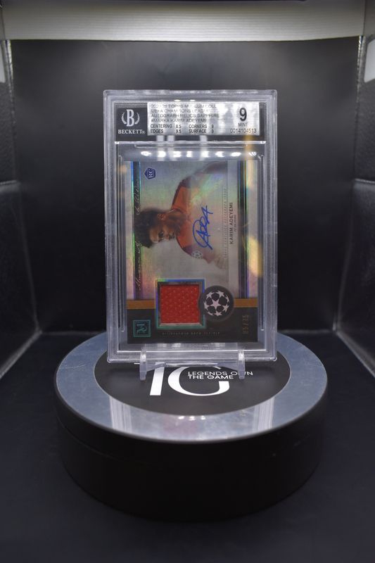 2020-21 Topps Museum Coll. Uefa Champions League Autographs Relics Sapphire #MARKA Karim Adeyemi BGS 9