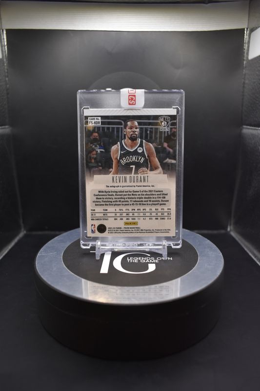 2021-22 Panini Prizm Basketball Kevin Durant Auto # FS-KDR