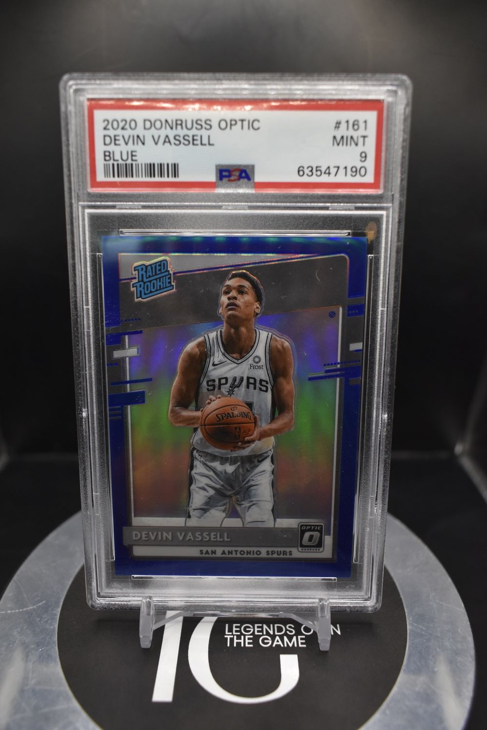 2020 Donruss Optic Devin Vassell Blue #161 PSA 9