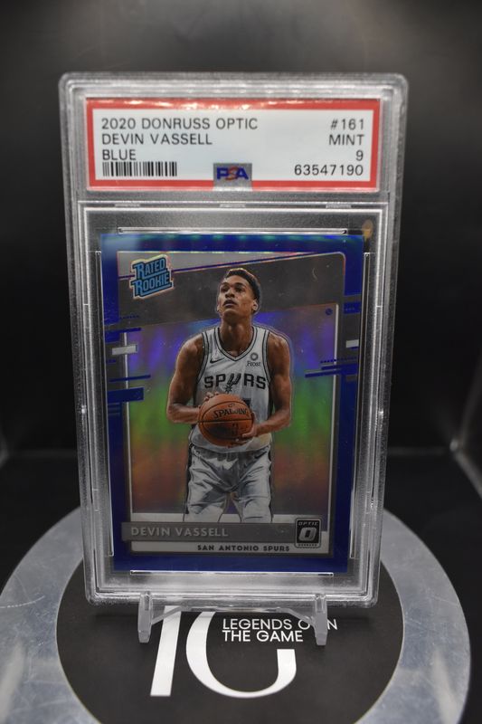 2020 Donruss Optic Devin Vassell Blue #161 PSA 9