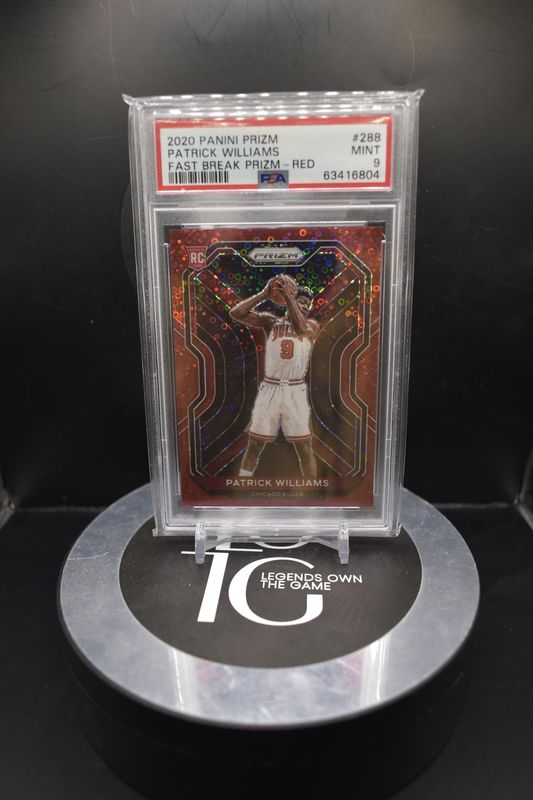 2020 Panini Prizm Patrick Williams Fast Break Prizm - Red #288 PSA 9