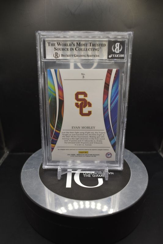 2021-22 Immaculate Collection Collegiate Madness #3 Evan Mobley BGS 9