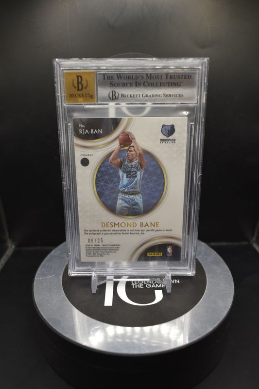 2020-21 Select Rookie Jersey Autographs Prizms Tie Dye #26 Desmond Bane Auto 10 BGS 8.5