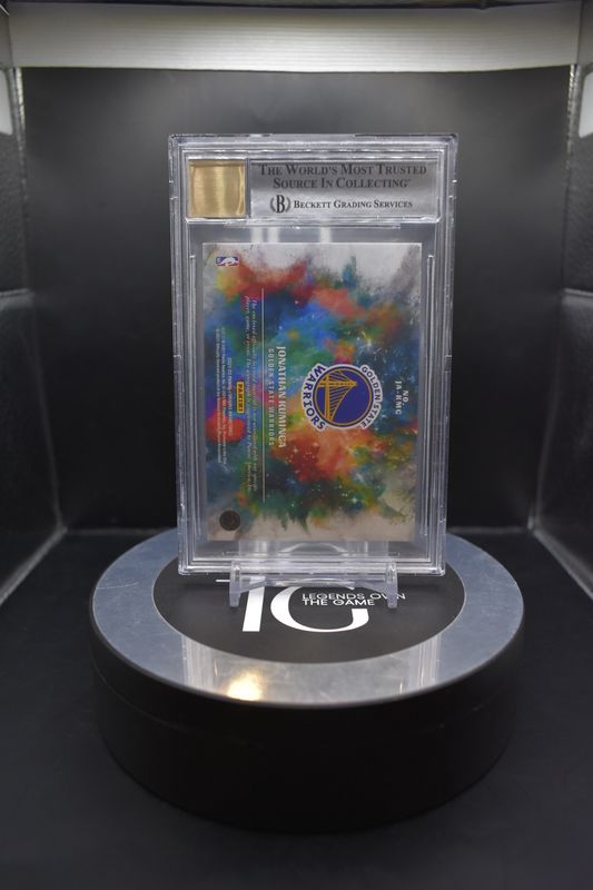 2021-22 Panini Origins Rookie Jersey Autographs Turquoise #7 Jonathan Kuminga Auto 9 BGS 9