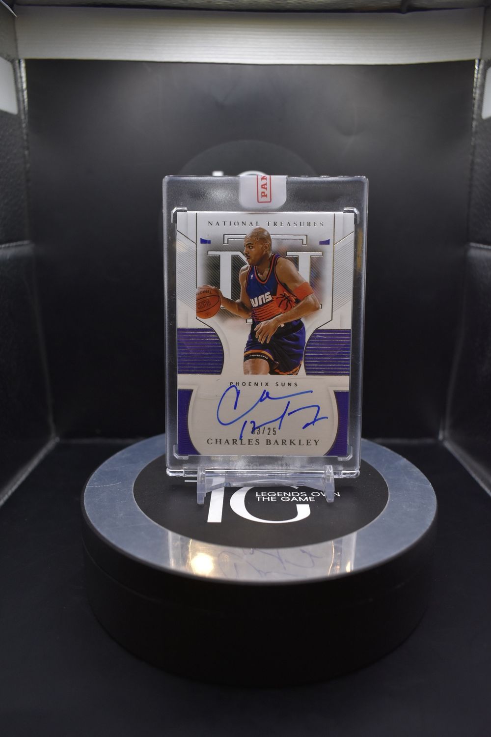 2020-21 Panini National Treasures Basketball Charles Barkley Auto 03/25 #S-CHB