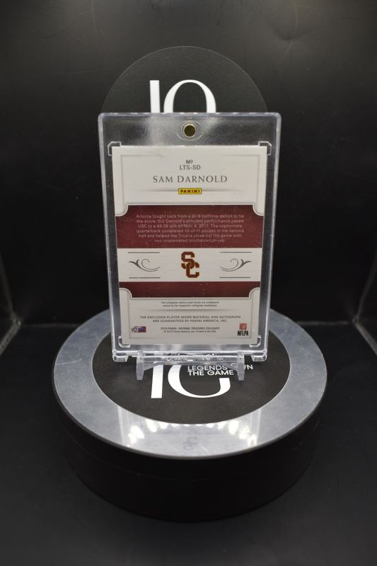 2018 Panini National Treasures Collegiate Sam Darnold Auto &amp; Relic 4/5 #LTS-SD
