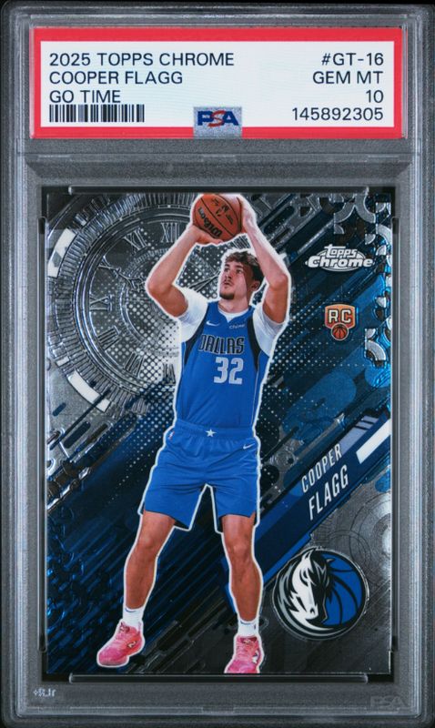 2025 Topps Chrome Cooper Flagg Go Time #GT-16 PSA 10