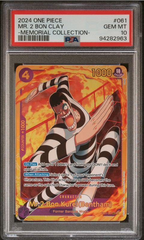 2024 One Piece Mr. 2 Bon Clay - Memorial Collection #061PSA 10