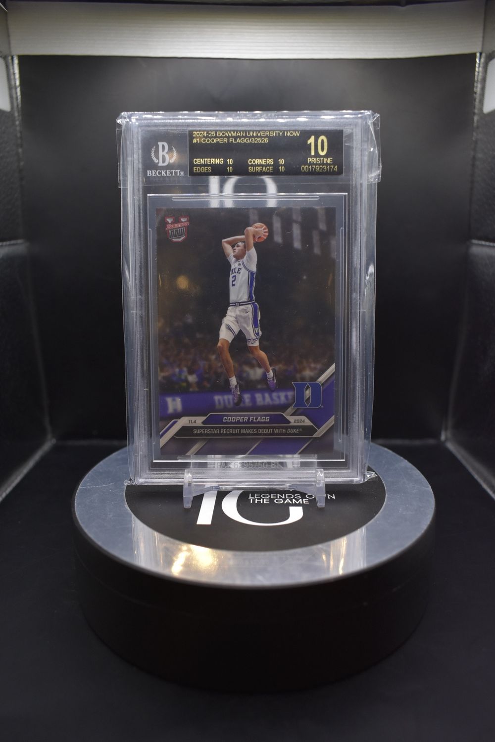 2024-25 Bowman University Now #1 Cooper Flagg/32526 BGS 10