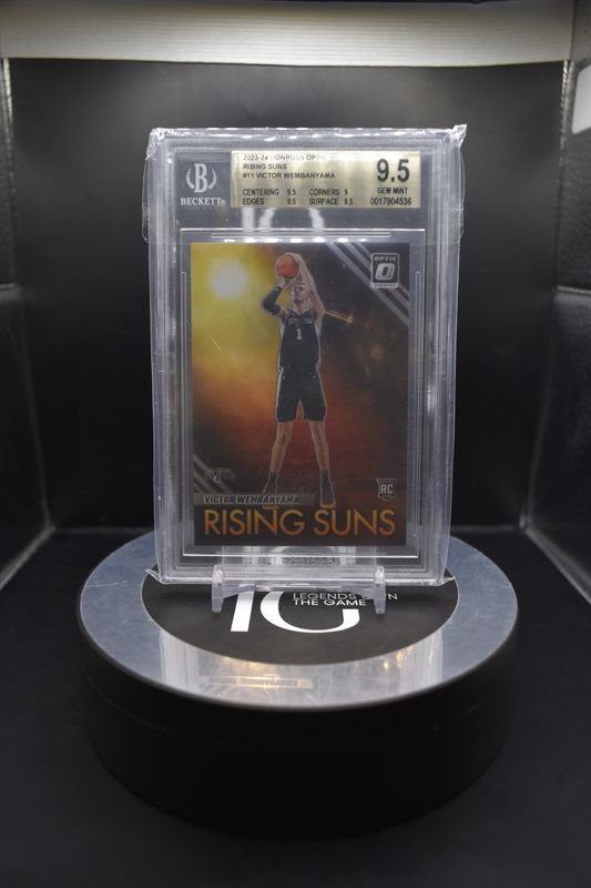 2023-24 Donruss Optic Rising Suns #11 Victor Wembanyama BGS 9.5