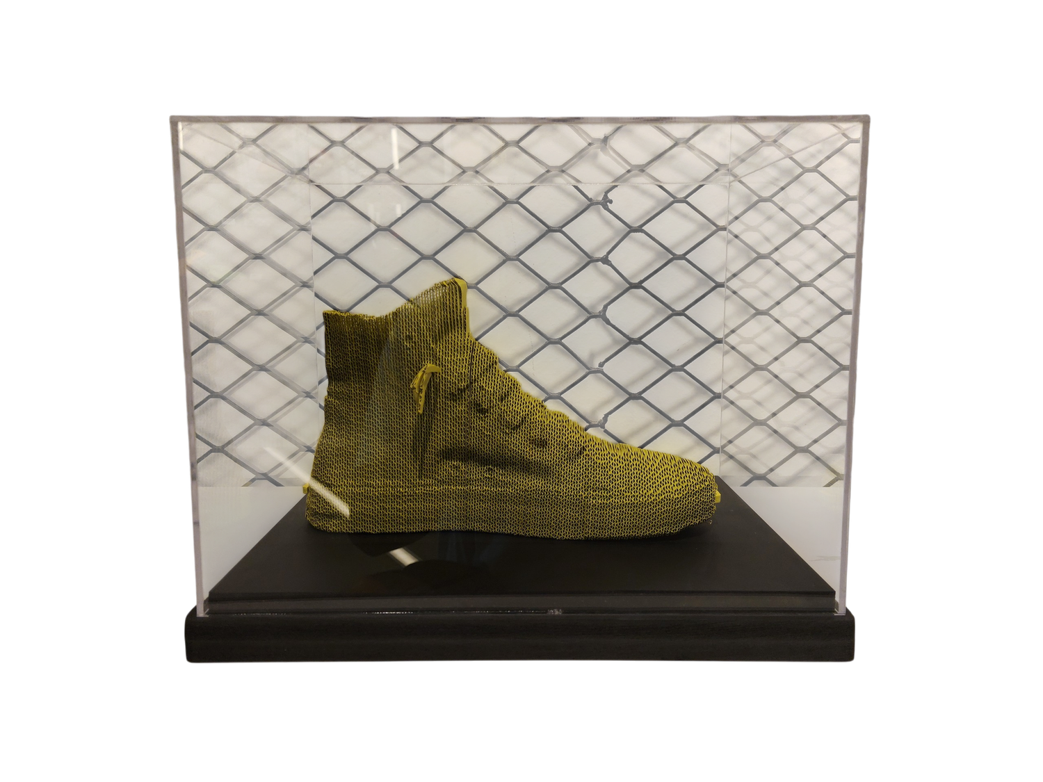 CARTONIC 3D Painted High Top Sneaker with Acrylic Box