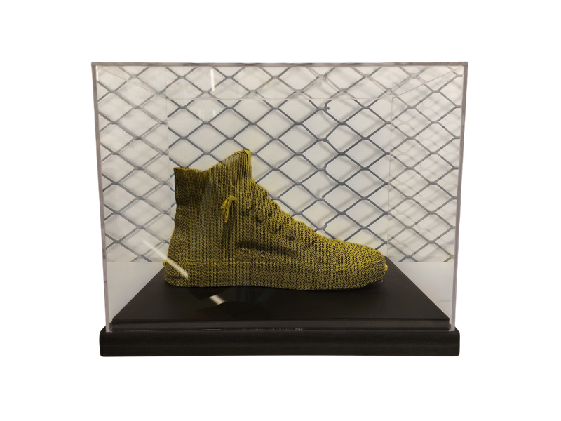 CARTONIC 3D Painted High Top Sneaker with Acrylic Box