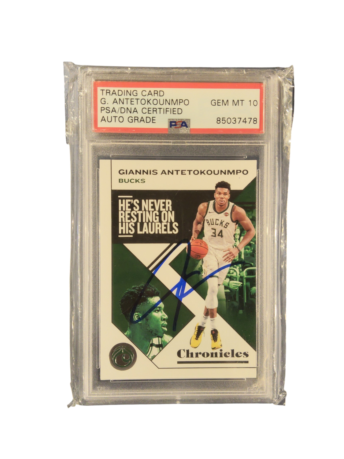 Trading Card G.Antetokounmpo PSA/DNA Certified Auto Grade PSA 10