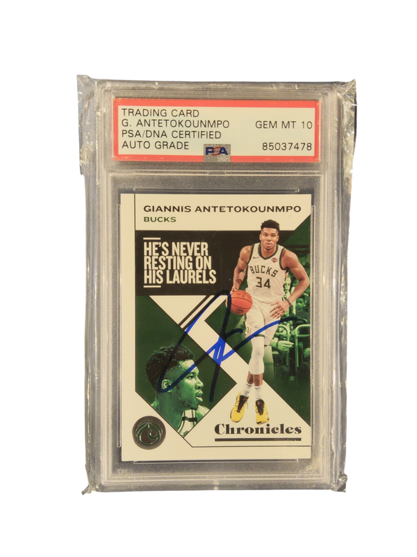 Trading Card G.Antetokounmpo PSA/DNA Certified Auto Grade PSA 10