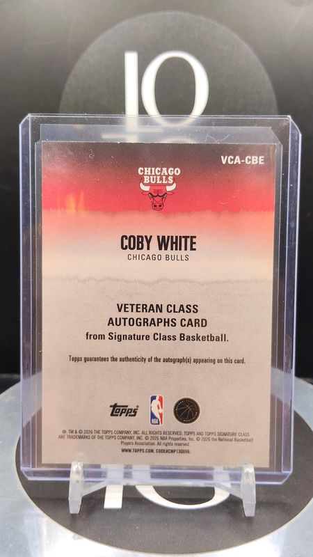 2026 Topps Signature Class Basketball Coby White Auto 93/100 #VCA-CBE