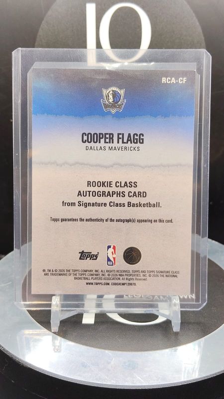 2026 Signature Class Basketball Cooper Flagg Auto RC #RCA-CF