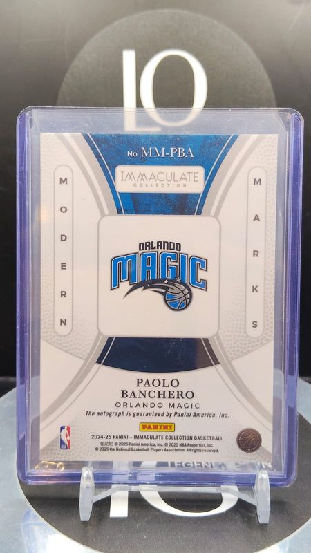 2024-25 Panini Immaculate Collection Paolo Banchero Auto 45/75 #MM-PBA
