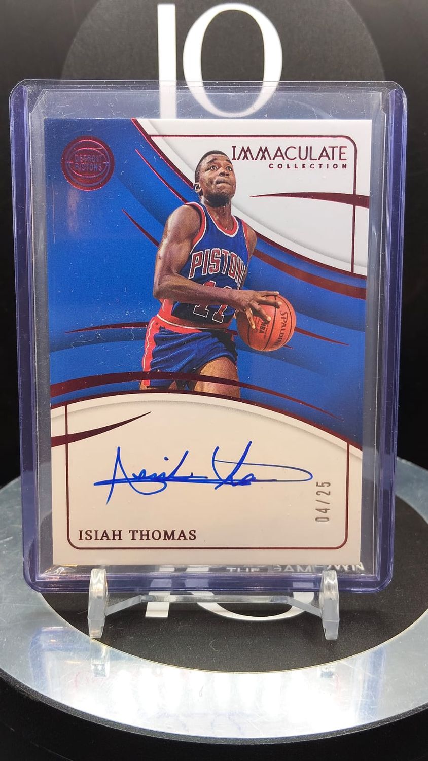 2023-24 Panini Immaculate Collection Basketball Isiah Thomas Auto 4/25 #IS-ITD