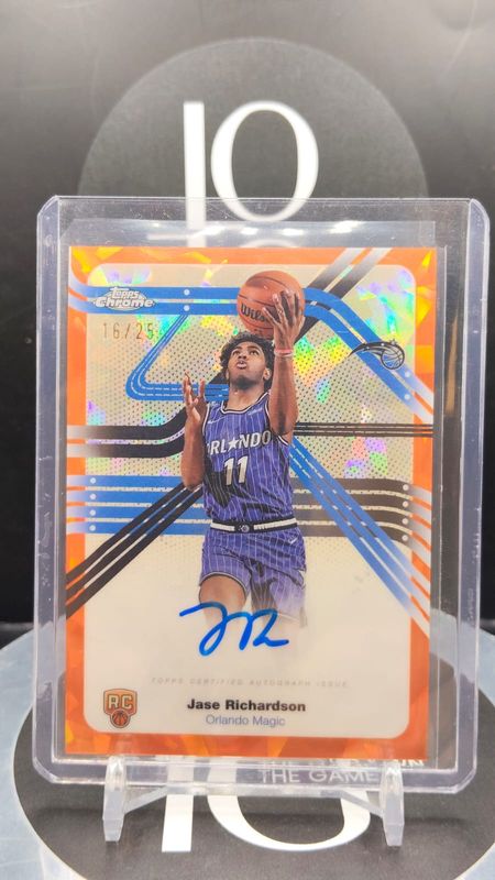 2025-26 Topps Chrome Basketball Jase Richardson Auto 16/25 #NS-JR