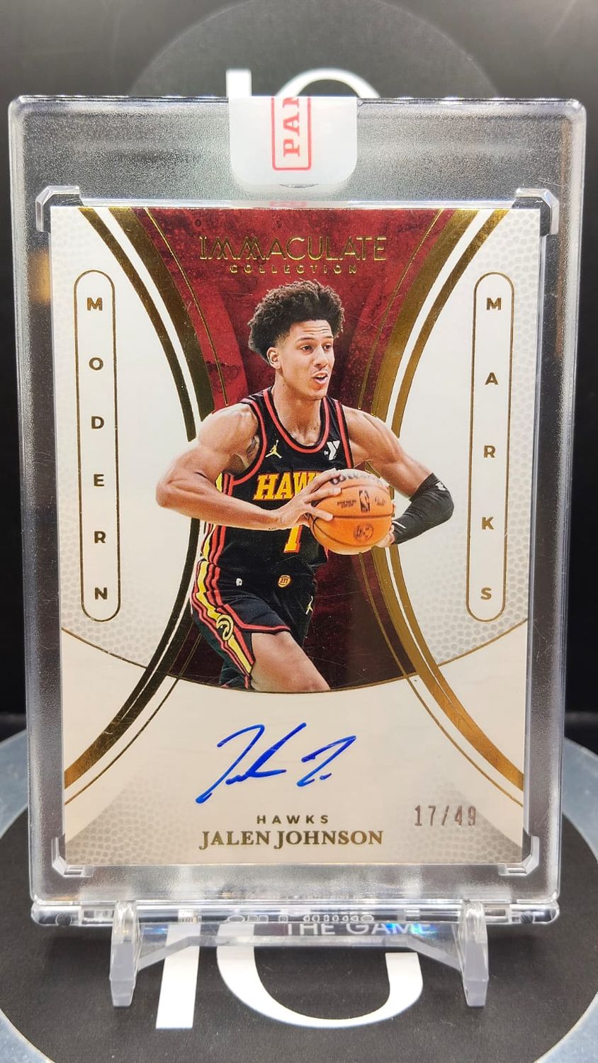2024-25 Panini Immaculate Collection Basketball Jalen Johnson Auto 17/49 #MM-JJO