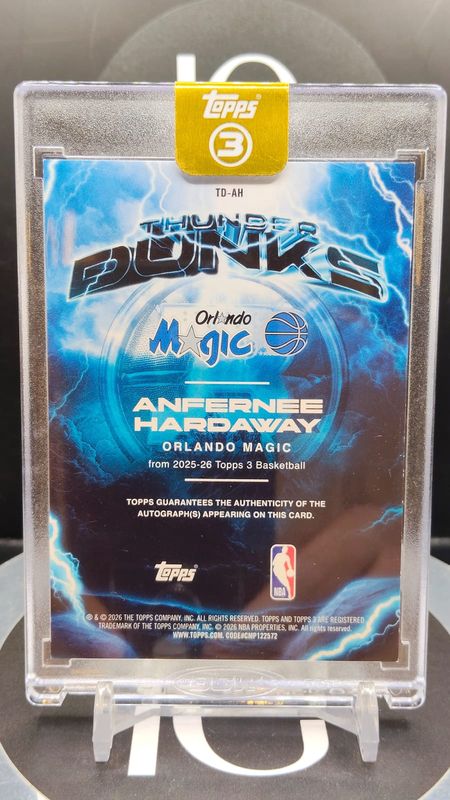 2025-26 Topps 3 Basketball Anfernee Hardaway Auto 06/15 #TD-AH