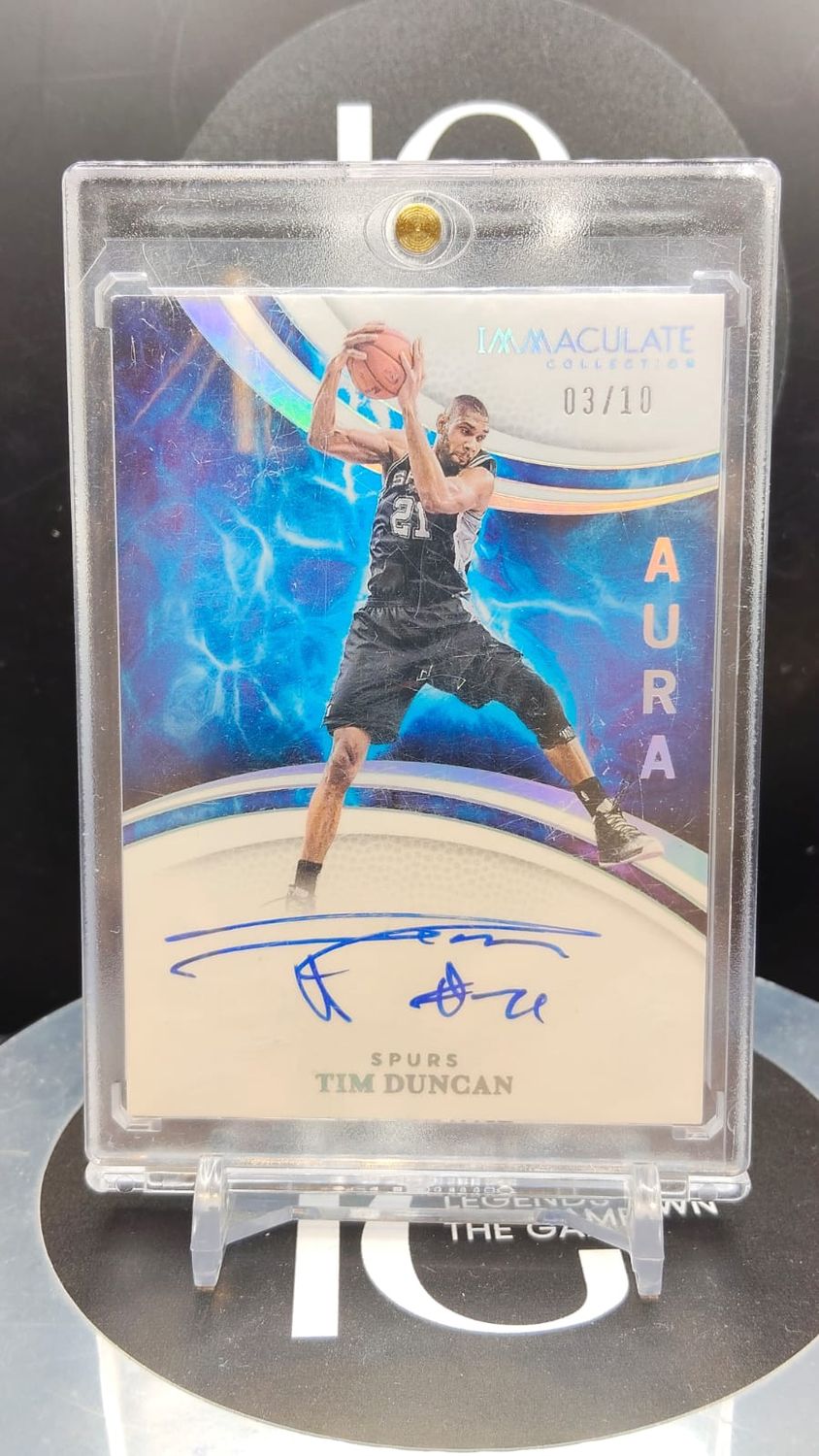 2024-25 Panini Immaculate Collection Basketball Tim Duncan Auto 03/10 #IAS-DUN