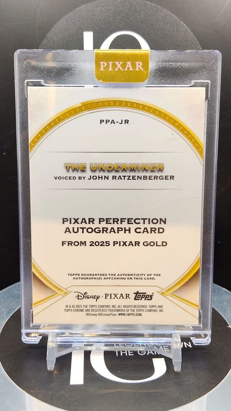 2025 Pixar Gold The Underminer with John Ratzenberger Auto 41/100 #PPA-JR