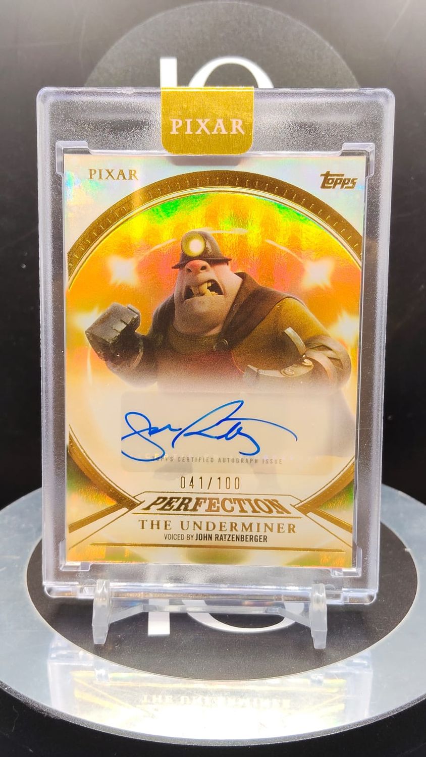 2025 Pixar Gold The Underminer with John Ratzenberger Auto 41/100 #PPA-JR
