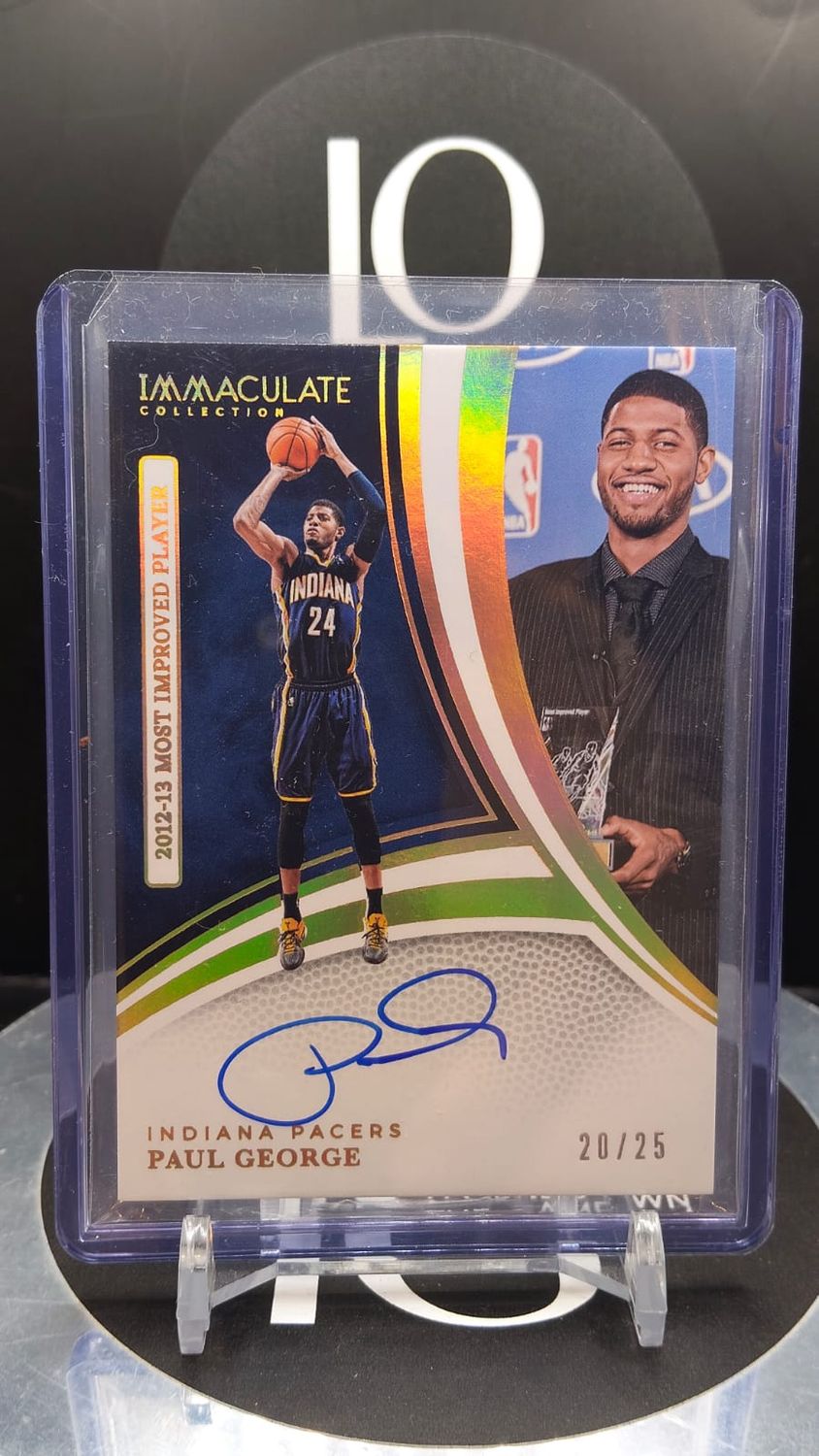 2024-25 Panini Immaculate Collection Paul George Auto 20/25 #AW-PAU