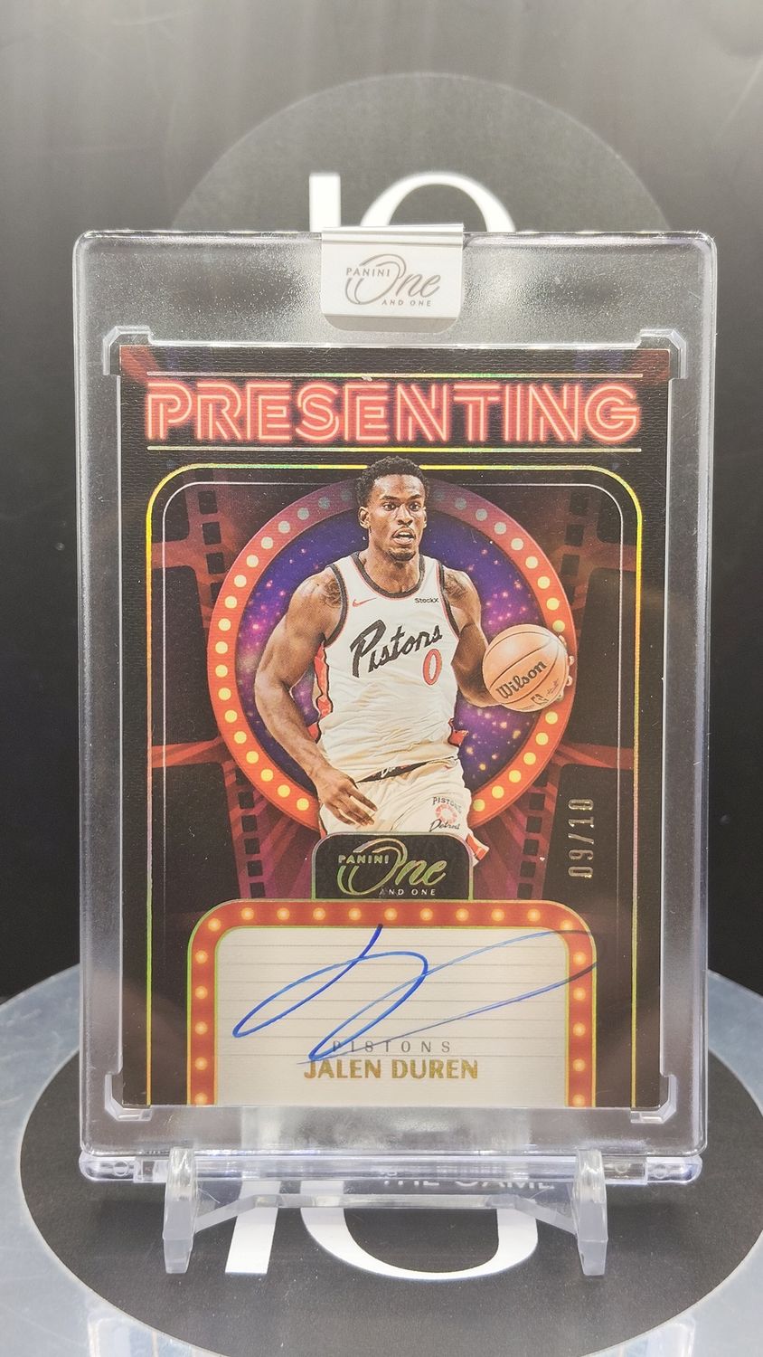 2024-25 Panini One and One Jalen Duren Auto 09/10 #PS-DUR