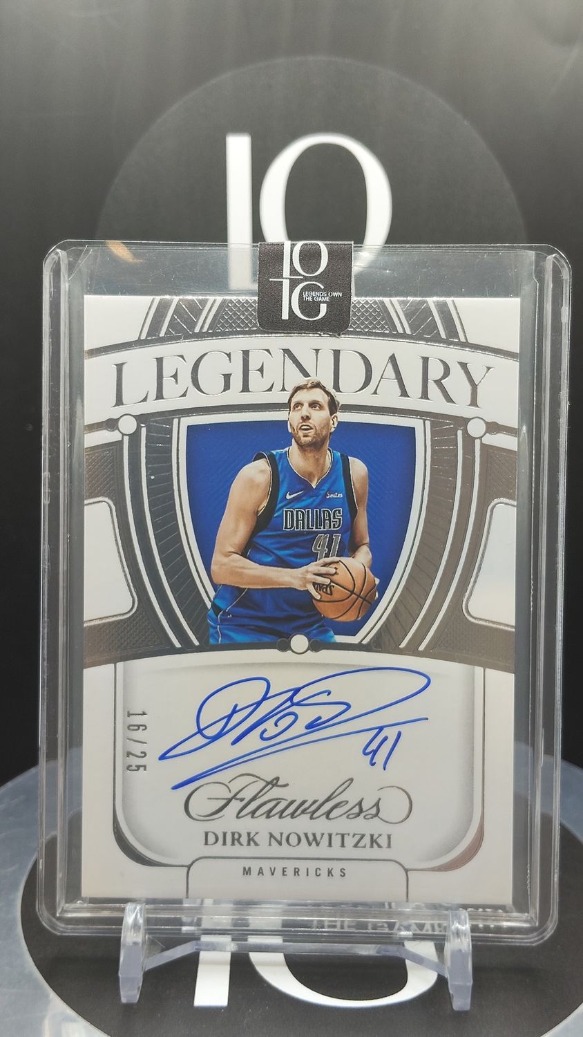 2023-24 Panini Flawless Basketball Dirk Nowitzki Auto 16/25 #LS-DNW