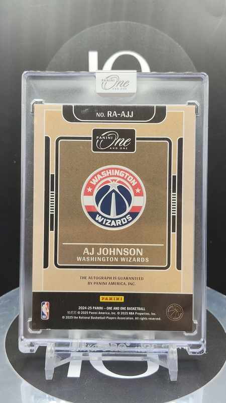 2024-25 Panini One and One AJ Johnson Auto RC 05/10 #RA-AJJ