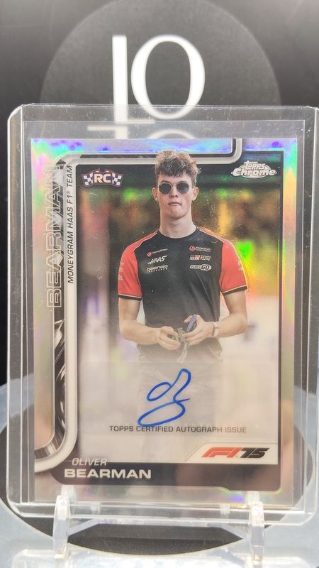 2025 Topps Formula 1 Chrome Oliver Bearman Auto #CAC-BEA