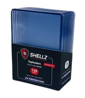 3x4 Premium 130PT Toploader - UV Shield - Blue Hint
