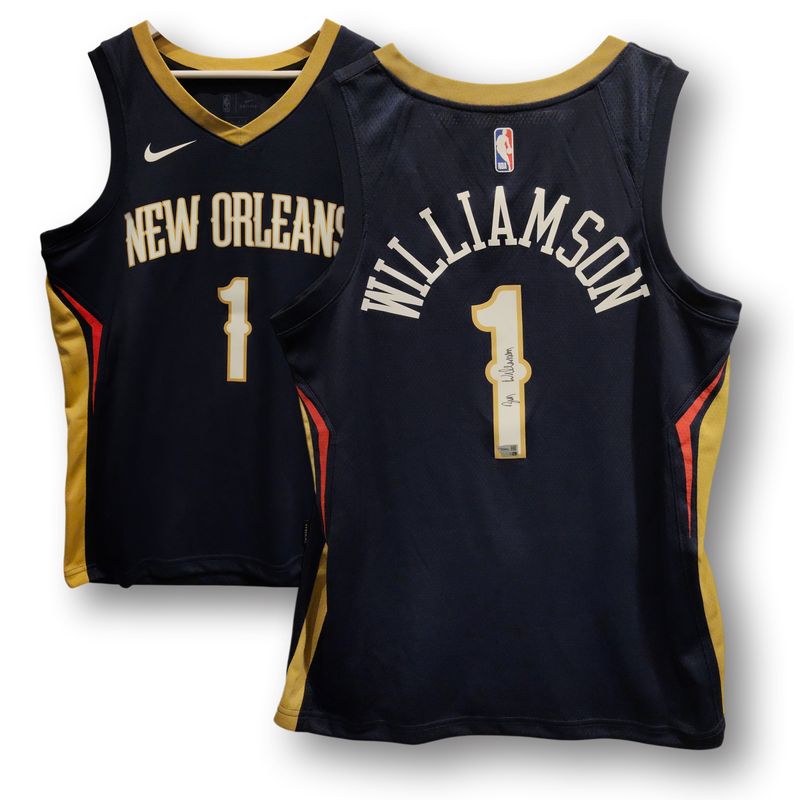 Zion Williamson New Orleans Pelicans Autographed Nike Navy Swingman Jersey