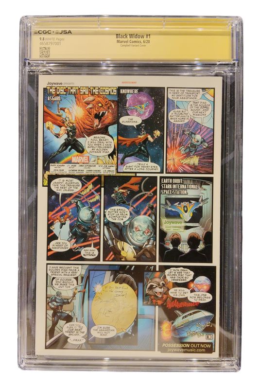 Black Widow # 1 Marvel Comics 6/20 CGC 9.8 J.Scott Campbell Auto